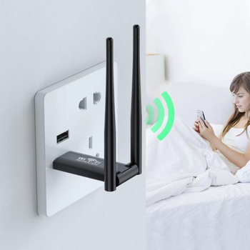 USB bežični pojačivač signala i ponavljač, model U8, 300 Mbps, domet 10 m