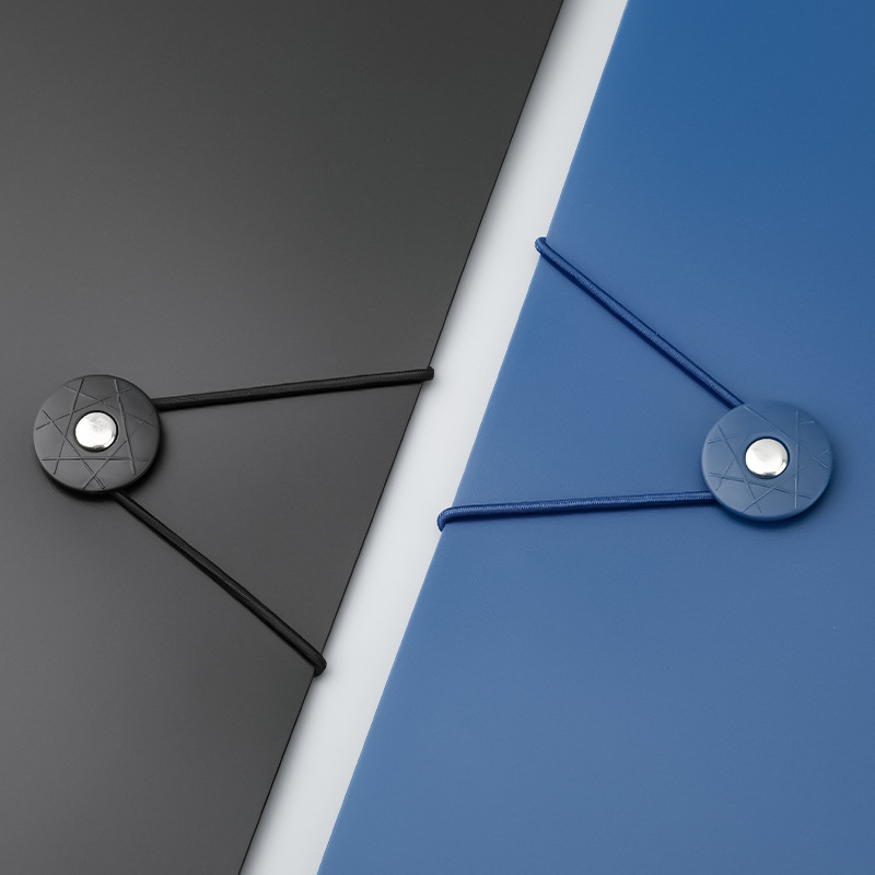 Mapă de fișiere din plastic transparent cu clapă, 60 de pagini, logo tipărit, personalizabil