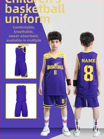 Set basketbalovej uniformy – Unisex pre dospelých, Bezrukávové tričko s výstrihom do V, Polyesterová tkanina, Rýchle schnutie a priedušnosť