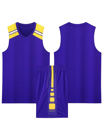 Kosárlabda egyenruha szett – Uniszex felnőtteknek, Ujjatlan mez V-nyakú, Poliészter anyag, Gyors száradás és lélegző