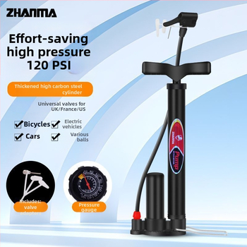 Kézi magasnyomású pumpa kerékpárokhoz, elektromos járművekhez, motorkerékpárokhoz és kosárlabda-labdákhoz - univerzális otthoni inflátor
