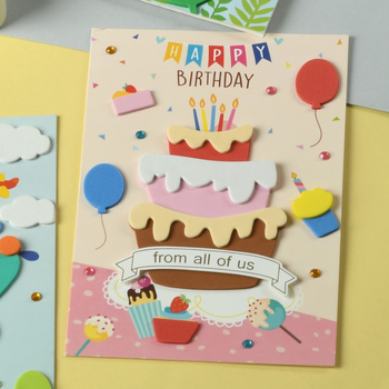 Σετ DIY για ευχετήριες κάρτες - χειροποίητο χαρτί, γενικές περιστάσεις, στυλ φρέσκο και απλό