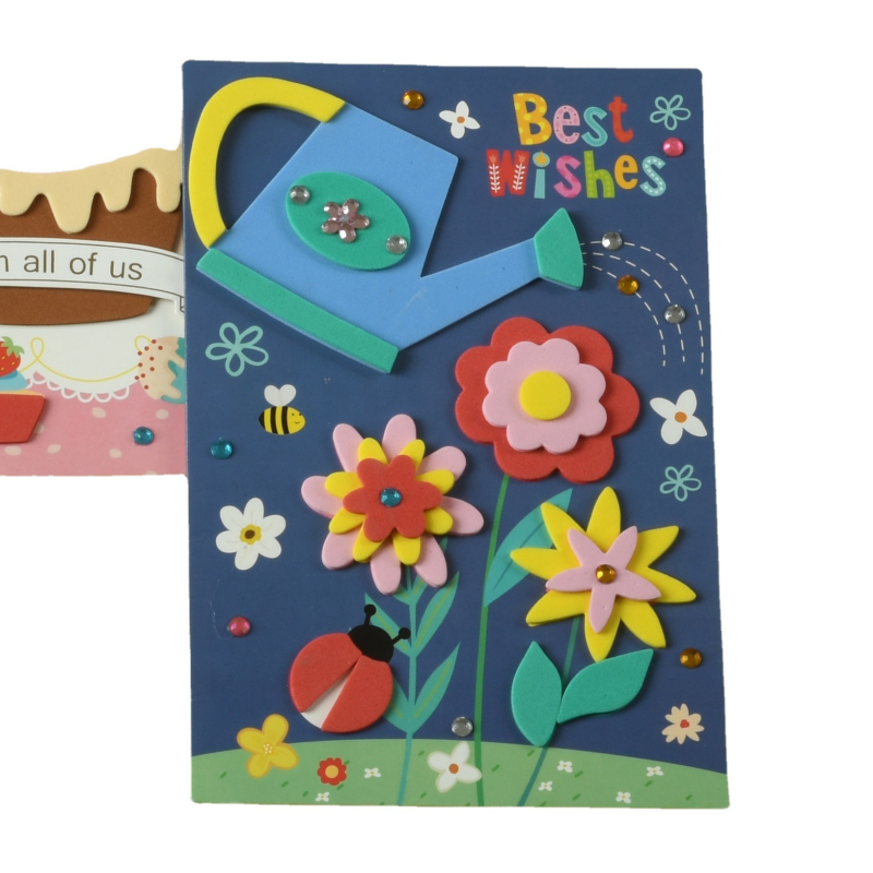 Σετ DIY για ευχετήριες κάρτες - χειροποίητο χαρτί, γενικές περιστάσεις, στυλ φρέσκο και απλό