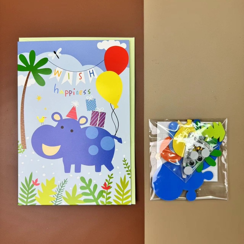 Σετ DIY για ευχετήριες κάρτες - χειροποίητο χαρτί, γενικές περιστάσεις, στυλ φρέσκο και απλό