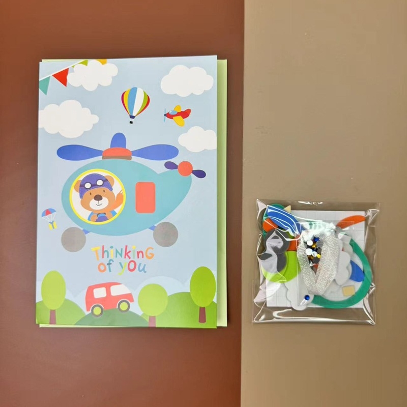 Σετ DIY για ευχετήριες κάρτες - χειροποίητο χαρτί, γενικές περιστάσεις, στυλ φρέσκο και απλό