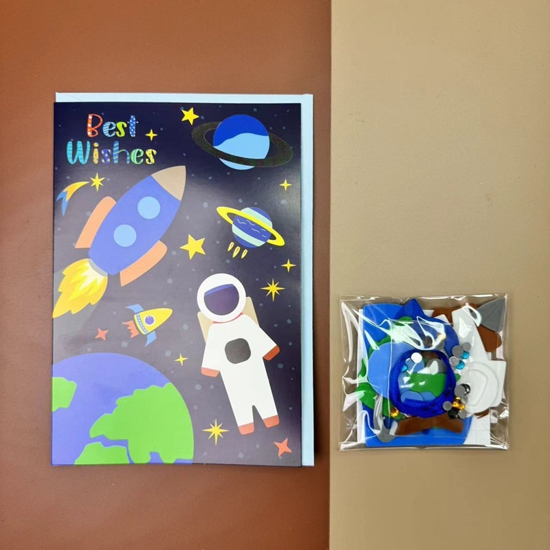 Σετ DIY για ευχετήριες κάρτες - χειροποίητο χαρτί, γενικές περιστάσεις, στυλ φρέσκο και απλό