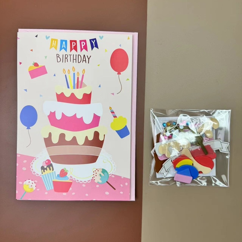 Σετ DIY για ευχετήριες κάρτες - χειροποίητο χαρτί, γενικές περιστάσεις, στυλ φρέσκο και απλό