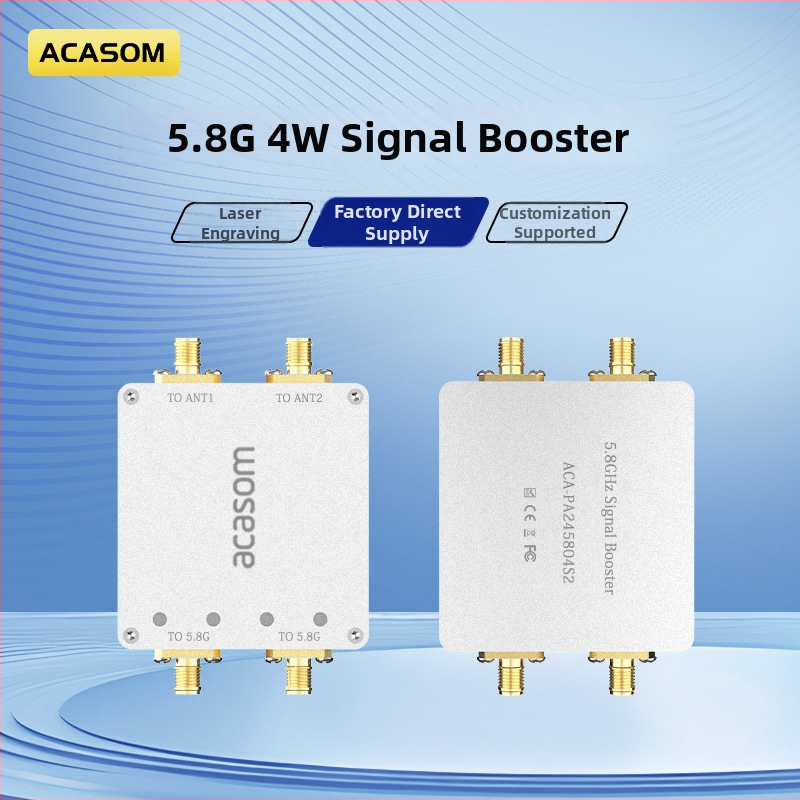 ACASOM 5.8 GHz obojsmerný modul zosilňovača signálu s dvojitým vstupom a výstupom, dostupná konfigurácia, pôvod Jiangsu
