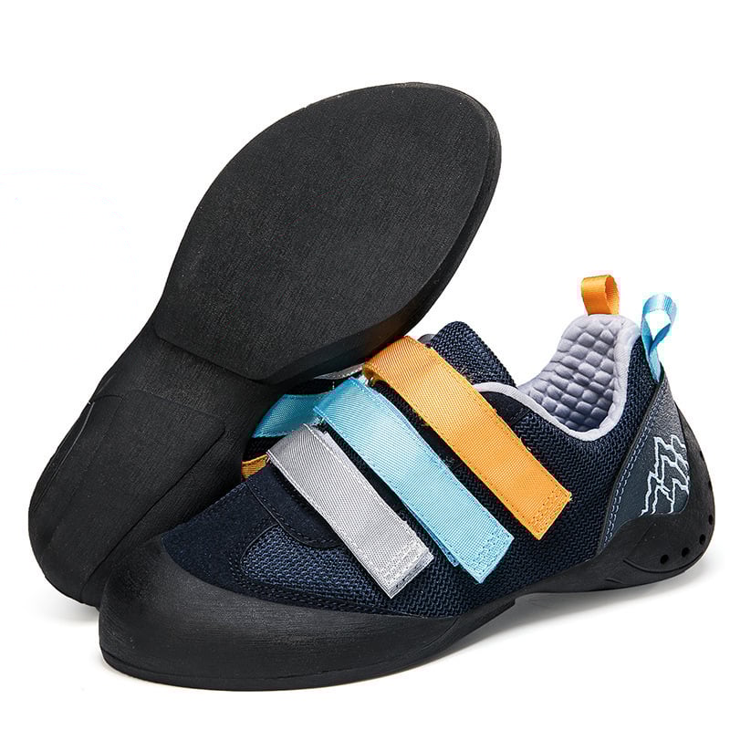 Παπούτσια αναρρίχησης για unisex ενήλικες - κλείσιμο Velcro, εσωτερικό μπολντέρ, αντιολισθητικά, άνω μέρος συνθετικό δέρμα