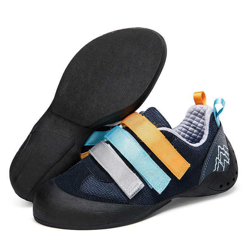 Παπούτσια αναρρίχησης για unisex ενήλικες - κλείσιμο Velcro, εσωτερικό μπολντέρ, αντιολισθητικά, άνω μέρος συνθετικό δέρμα