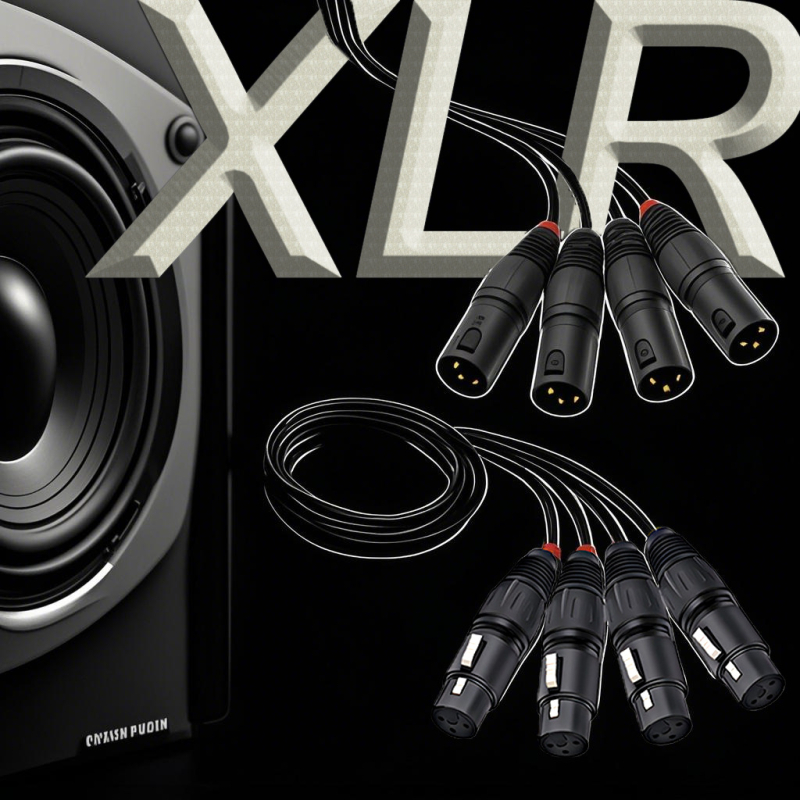 Maojia RJ45 na 4-kanalni XLR audio adapter, Plug‑and‑Play signalni extender, ROHS, najlonsko kućište s najlonskom opletkom, -40°C do 105°C