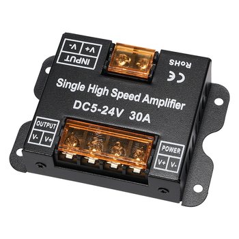 LED pojačalo za LED trak, model AMF-30, PWM signal, napon DC5-24V, domet upravljanja 10 m, sučelje s priključnim blokom