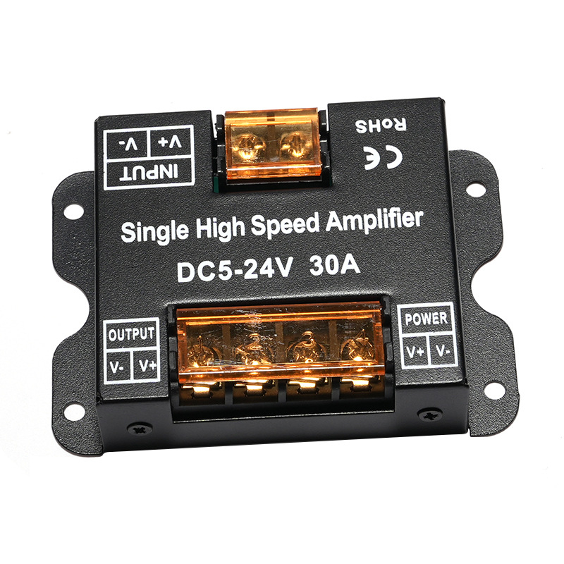 LED pojačalo za LED trak, model AMF-30, PWM signal, napon DC5-24V, domet upravljanja 10 m, sučelje s priključnim blokom