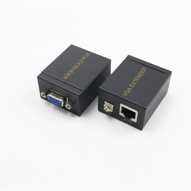 Extender VGA 60m cu amplificator de semnal, protecţie la fulger, anti-static, transmisie HD