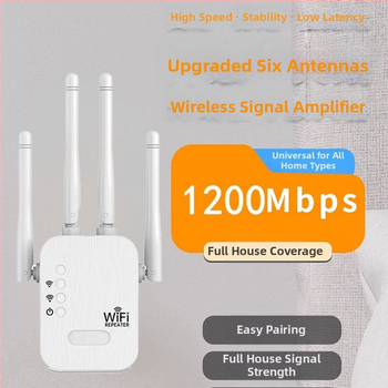 WiFi zosilňovač signálu pre domáce použitie (Značka: Kuichan factory store; Model: Wifi signal amplifier; Rýchlosť: 1000 Mbps alebo viac)