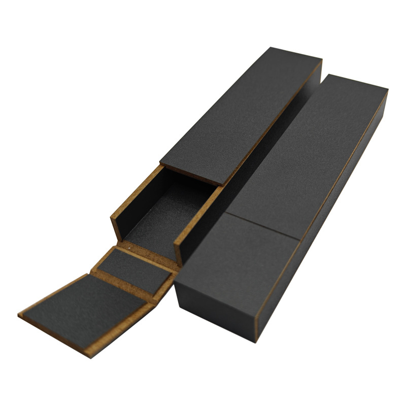 Kadidlo krabička z fiberboardu s EVA výstelkou, model QF-035, potlač horúceho razenia strieborného loga, prispôsobiteľné logo