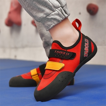 Παπούτσια αναρρίχησης για εσωτερική προπόνηση, unisex, για αρχάριους, σόλα vulkanizirana, άνω μέρος: τεχνητό δέρμα