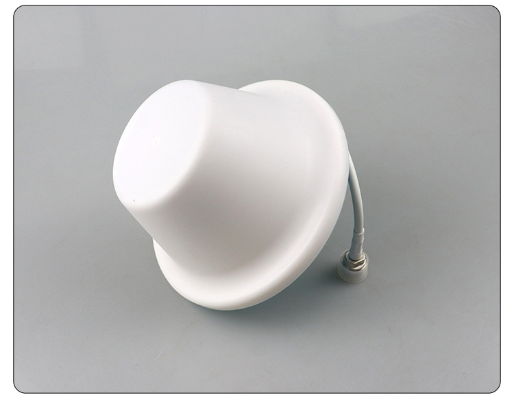 Gombafejű, omnidirekcionális mennyezeti antenna, 5G teljes hálózati kommunikáció, jelző erősítő mobiltelefonhoz és WiFi-hez (Model YJ031, Nyereség 5, Frekvenciatartomány 700–3800 MHz, Impedancia 50 Ω, SWR ≤ 1,5)