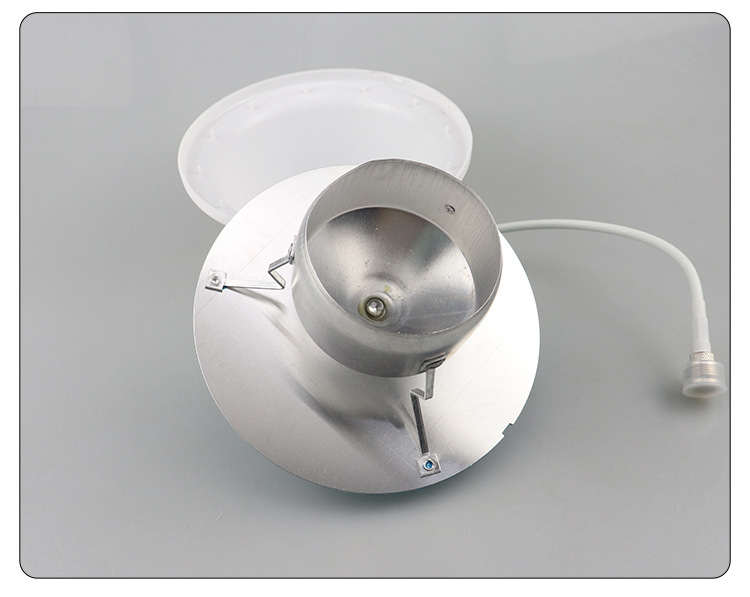 Gombafejű, omnidirekcionális mennyezeti antenna, 5G teljes hálózati kommunikáció, jelző erősítő mobiltelefonhoz és WiFi-hez (Model YJ031, Nyereség 5, Frekvenciatartomány 700–3800 MHz, Impedancia 50 Ω, SWR ≤ 1,5)