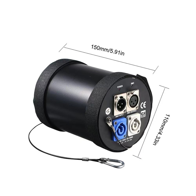 DMX512 Διανομέας σήματος 6-δρομών, 3-pin XLR βύσμα, Εσωτερική χρήση, 88–256V AC