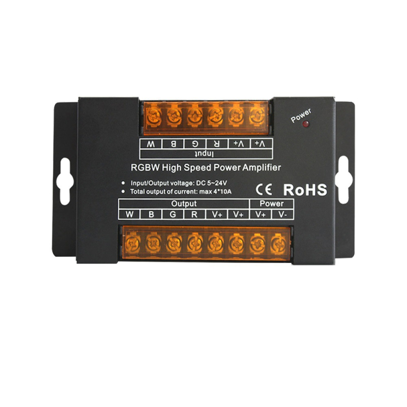 4-kanalni RGBW pojačivač, PWM signal, 40A, DC5-24V, domet upravljanja 30 m