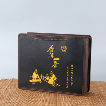 Drevená darčeková krabička na Pu'er čaj, gravírovaná, s penovou výstelkou, model 06216, možnosť personalizácie