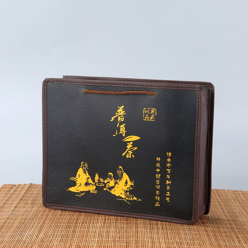 Drevená darčeková krabička na Pu'er čaj, gravírovaná, s penovou výstelkou, model 06216, možnosť personalizácie