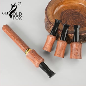 OLD FOX Ústny konec na cigare z Rosewood-Acrylic — prispôsobiteľný, s návodom, jednoduchý štýl