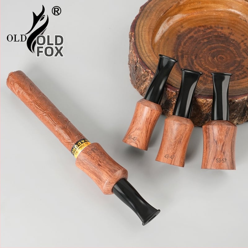 OLD FOX Ústny konec na cigare z Rosewood-Acrylic — prispôsobiteľný, s návodom, jednoduchý štýl