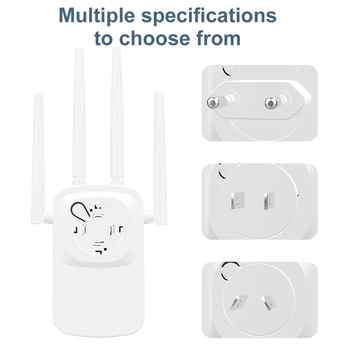 Ασύρματος επαναλήπτης με τέσσερις κεραίες, ταχύτητα 1200 Mbps, απόσταση αναμεταδοσης 20 μ., 802.11n