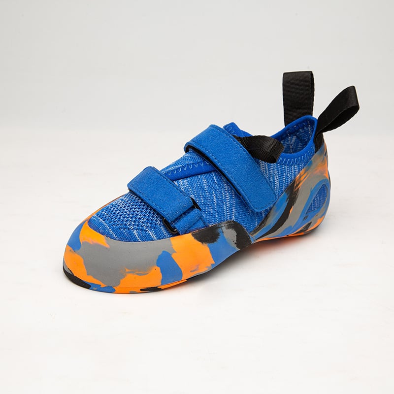 Παπούτσια αναρρίχησης για νέους – Κλείσιμο Velcro, Άνω μέρος: διχτυωτό ύφασμα, Σόλα από φυσικό καουτσούκ, Τεχνολογία σόλας: συγκολλημένο καουτσούκ, Αντιολισθητικά