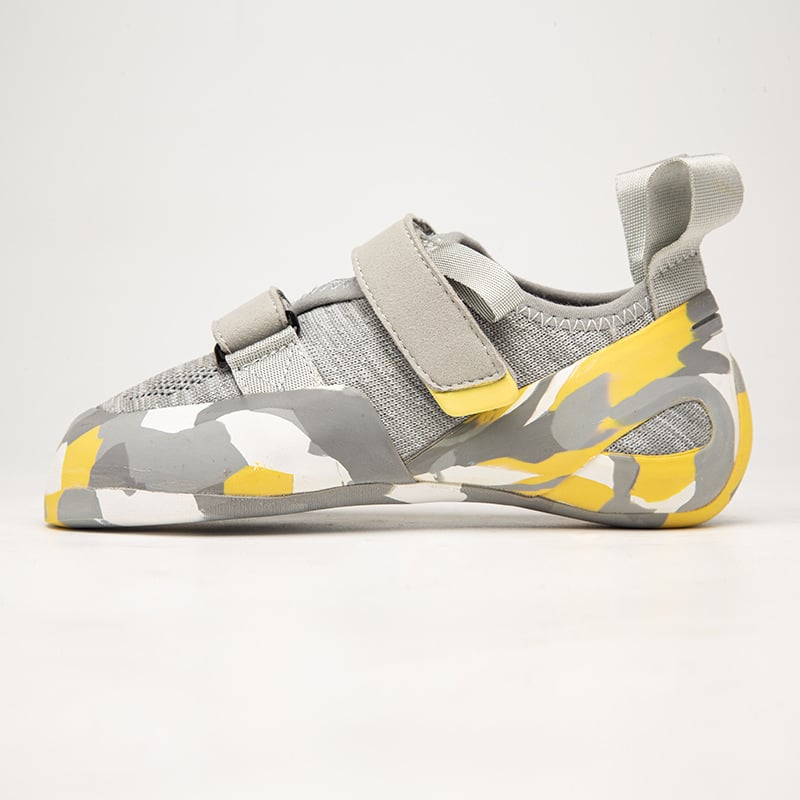 Παπούτσια αναρρίχησης για νέους – Κλείσιμο Velcro, Άνω μέρος: διχτυωτό ύφασμα, Σόλα από φυσικό καουτσούκ, Τεχνολογία σόλας: συγκολλημένο καουτσούκ, Αντιολισθητικά