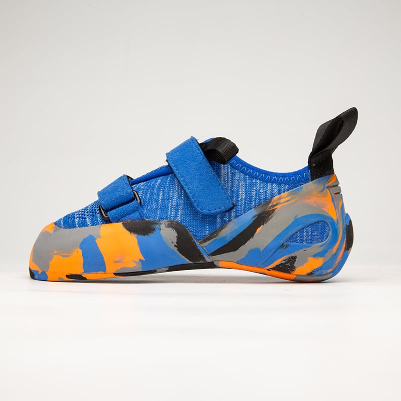 Παπούτσια αναρρίχησης για νέους – Κλείσιμο Velcro, Άνω μέρος: διχτυωτό ύφασμα, Σόλα από φυσικό καουτσούκ, Τεχνολογία σόλας: συγκολλημένο καουτσούκ, Αντιολισθητικά