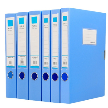 Sklopiva kutija za dokumente A4, PVC materijal, s ispisanim logotipom