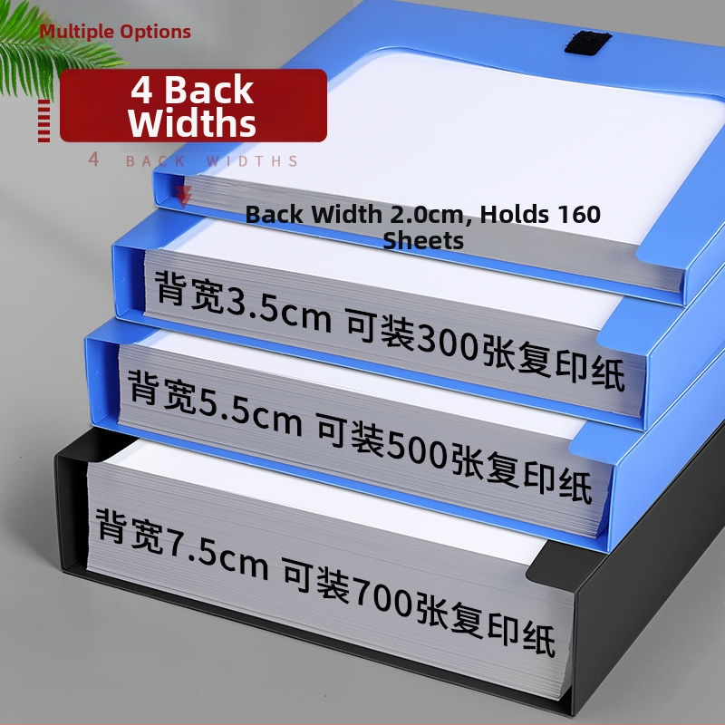 Sklopiva kutija za dokumente A4, PVC materijal, s ispisanim logotipom