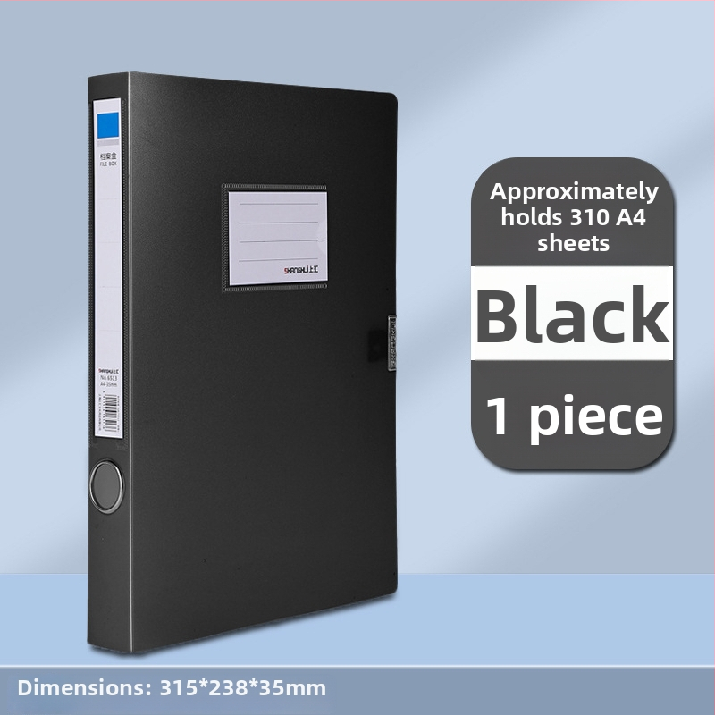 Sklopiva kutija za dokumente A4, PVC materijal, s ispisanim logotipom