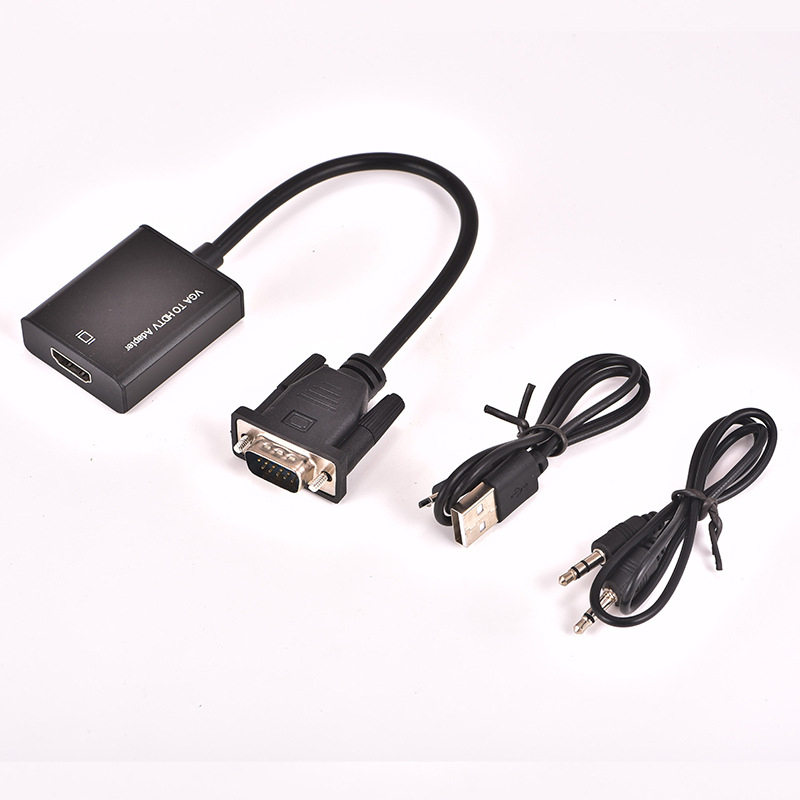 LIDACO VGA na HDMI pretvarač s audio, vanjskim napajanjem, 1080p, za projektor i TV