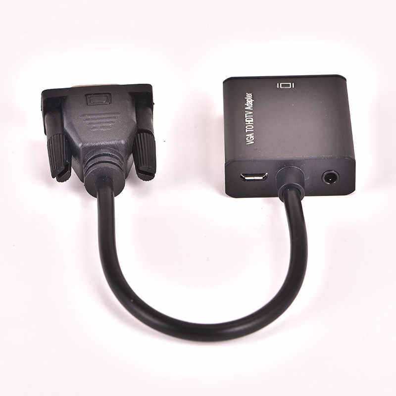 LIDACO VGA na HDMI pretvarač s audio, vanjskim napajanjem, 1080p, za projektor i TV