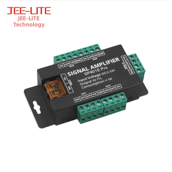 Crystal Beauty SP901E PRO LED pojačivač signala za LED traku, SPI signal, napajanje 5–24V, vijčani priključak