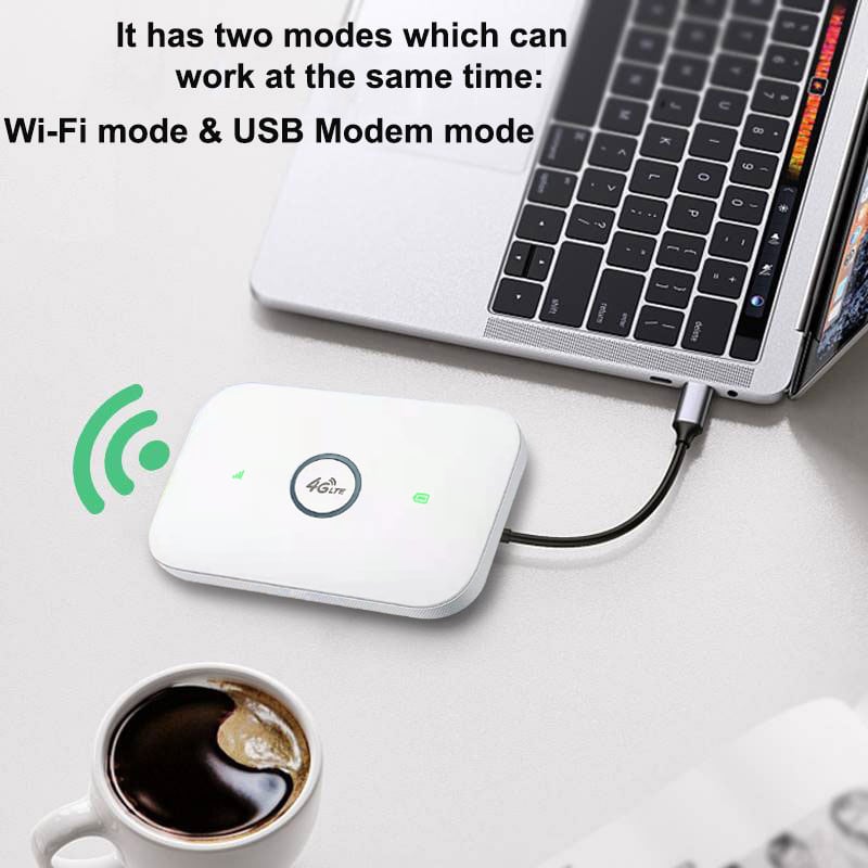 Prijenosni Wi-Fi hotspot s Wi-Fi 6 (802.11ax), 150 Mbps, 2,4 GHz, odvojiva konstrukcija, podržava aplikaciju