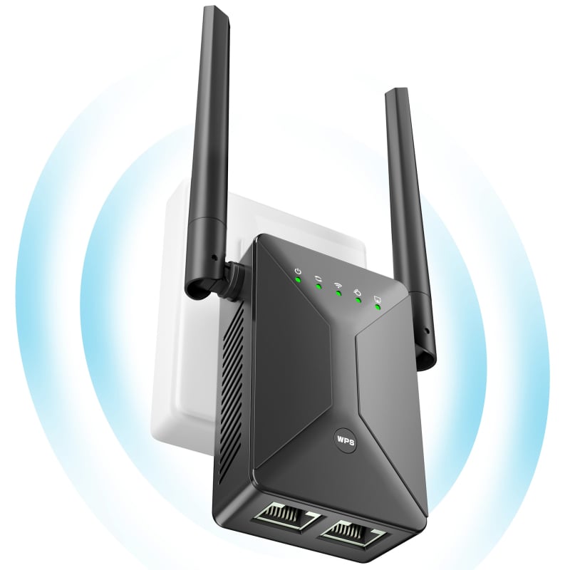 WiFi επαναλήπτης διπλού φάσματος, 300 Mbps, 802.11n, εμβέλεια έως 100 m