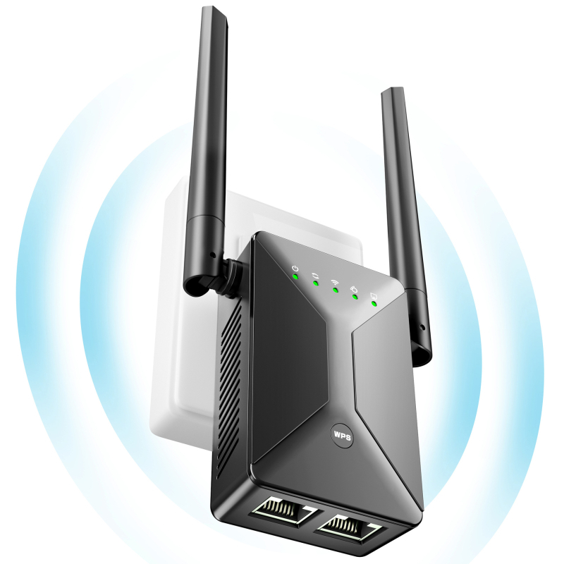 WiFi επαναλήπτης διπλού φάσματος, 300 Mbps, 802.11n, εμβέλεια έως 100 m