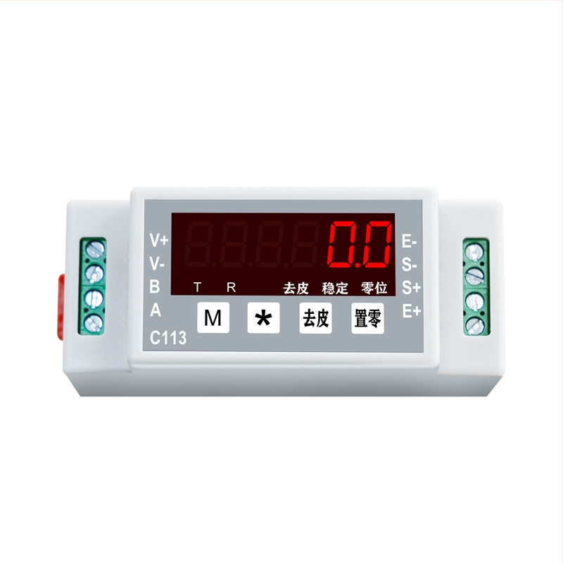 Transmițător de cântărire tip șină, RS-485, model C113, alimentare DC 12-24V