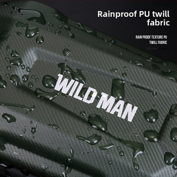 Taška na sedlo bicykla WILD MAN - PU+EVA+polyester; 0.8 L; model GD700; značka WILD MAN; na uloženie malých predmetov a gadgetov