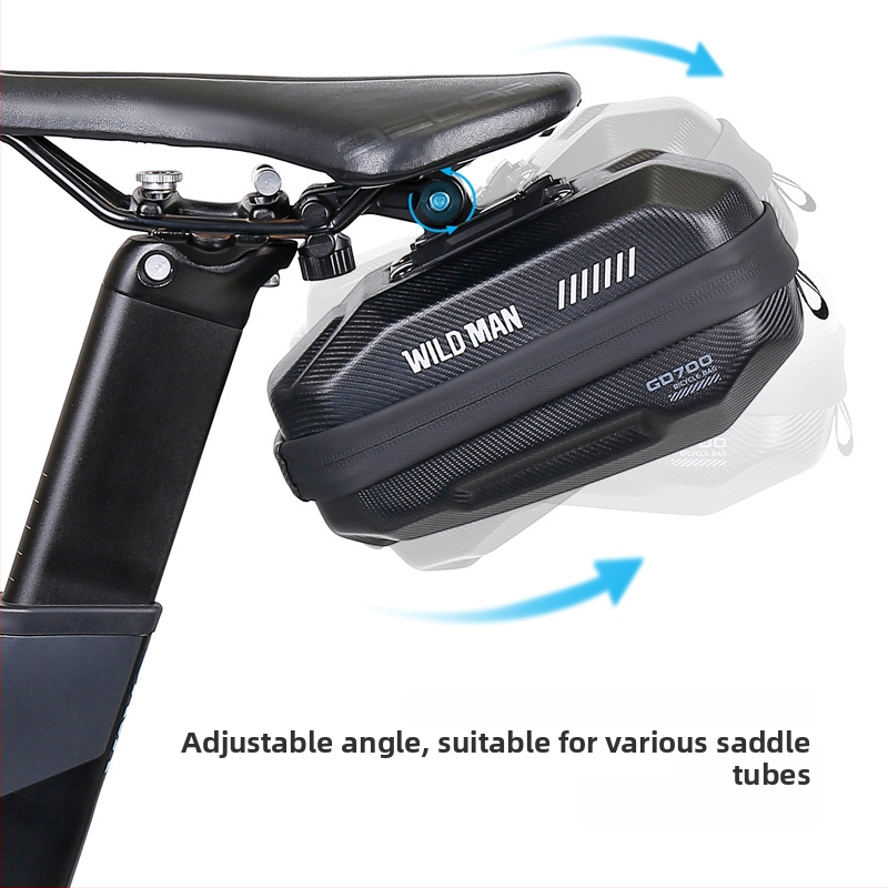 Taška na sedlo bicykla WILD MAN - PU+EVA+polyester; 0.8 L; model GD700; značka WILD MAN; na uloženie malých predmetov a gadgetov