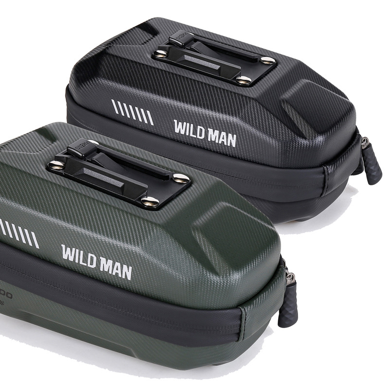 Чанта за седалка на велосипед - PU+EVA+полиестер; 0.8 л; GD700; WILD MAN; за съхранение на малки предмети и джаджи