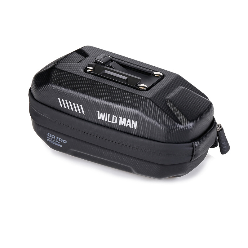 Чанта за седалка на велосипед - PU+EVA+полиестер; 0.8 л; GD700; WILD MAN; за съхранение на малки предмети и джаджи