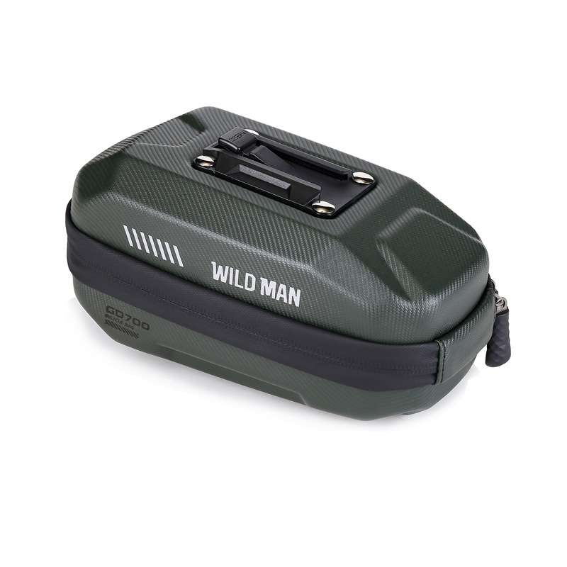 Чанта за седалка на велосипед - PU+EVA+полиестер; 0.8 л; GD700; WILD MAN; за съхранение на малки предмети и джаджи