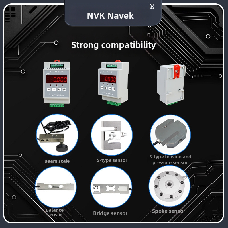 Navic Nk-c111 Váhový vysielač s rozhraním 485 Modbus a RS-232, napájanie 12–24 V, multifunkčný