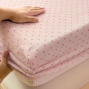 Navlaka za madrac od mliječnog velura s obodom šavom, reaktivno bojanje, 800–1000 g, moderni minimalistički stil